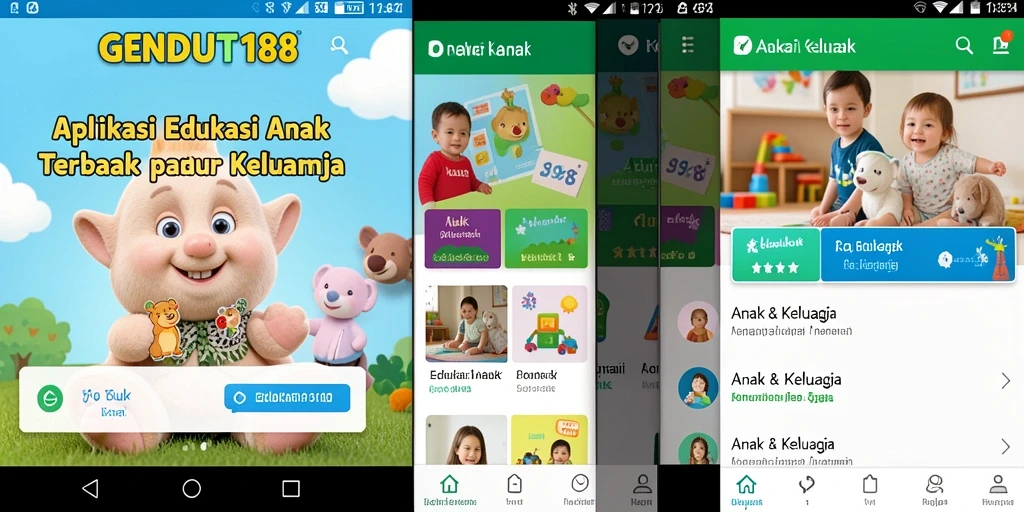 Tampilan antarmuka GENDUT188 yang ramah anak dan edukatif.